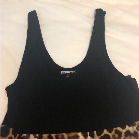 Black and leopard print dress. - Picture 2 of 4